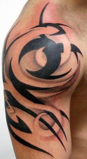 hombro tribales 9 - Tatuajes en el hombro
