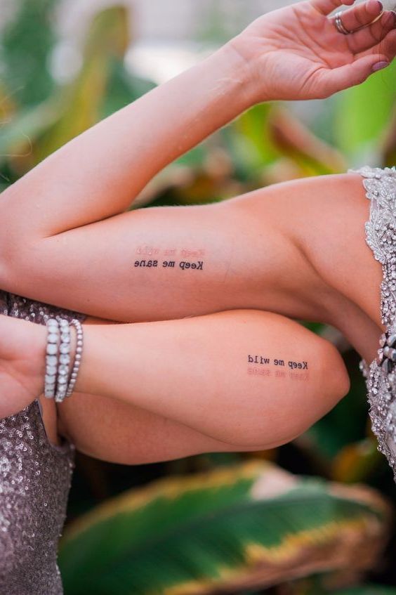 para amigas de frases 4 - Tatuajes para amigas