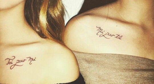 para amigas de frases 6 - Tatuajes para amigas