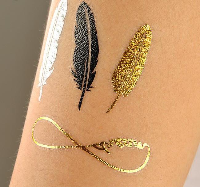 tinta dorada 4 - tatuajes de tinta blanca