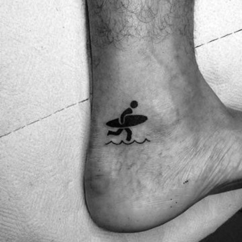 tobillo para hombres 5 - Tatuajes en el tobillo