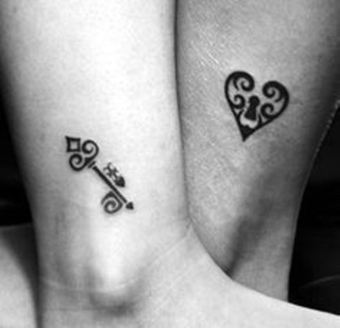 tobillo para parejas 3 - Tatuajes en el tobillo
