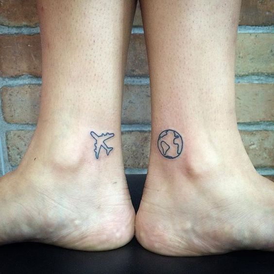 tobillo para parejas 5 - Tatuajes en el tobillo