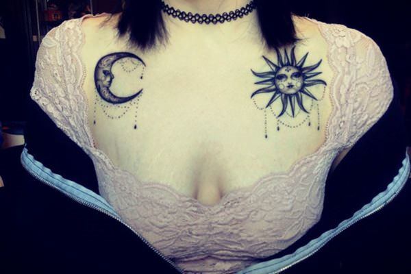 imagenes de sol y luna 5 - Tatuajes de sol y luna