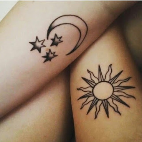imagenes de sol y luna 6 - Tatuajes de sol y luna
