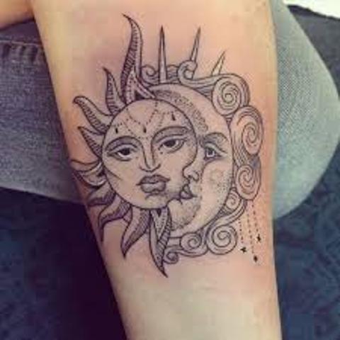 sol y luna hombres 3 - Tatuajes de sol y luna