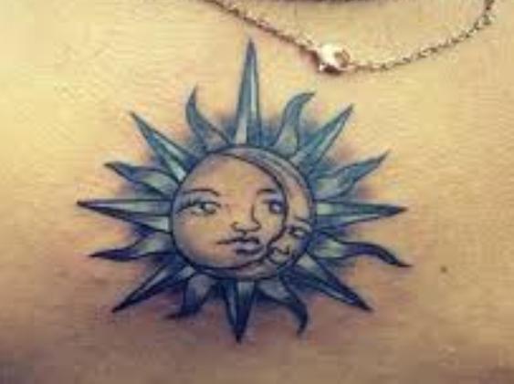 sol y luna juntos 4 - Tatuajes de sol y luna