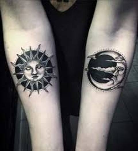 sol y luna para mujeres 4 - Tatuajes de sol y luna