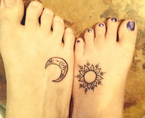 sol y luna para mujeres - Tatuajes de sol y luna