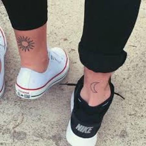 sol y luna para parejas 2 - Tatuajes de sol y luna