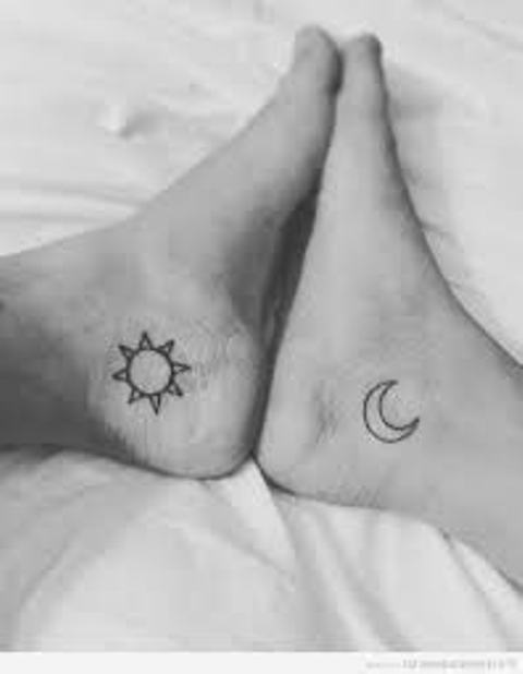 sol y luna para parejas 3 - Tatuajes de sol y luna
