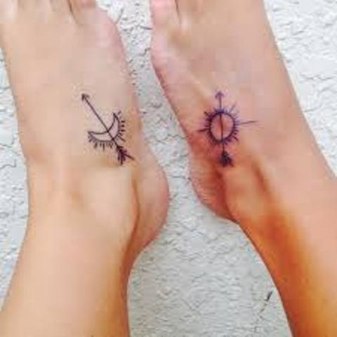 sol y luna para parejas 4 - Tatuajes de sol y luna