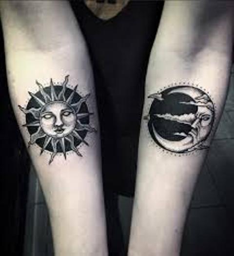 76 Tatuajes de Sol y Luna con Significados »【TOP 2023】