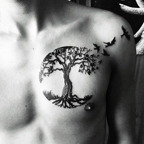 arbol de la vida para hombres 5 - tatuajes de árbol de la vida