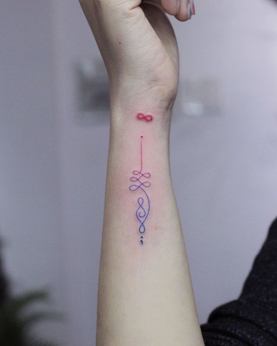 de unalome para mujeres 1 - Tatuajes de Unalome