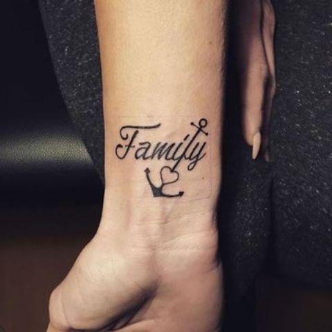 palabra familia - tatuajes de familia