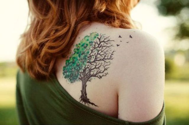 para mujer 6 - tatuajes de flor de cerezo
