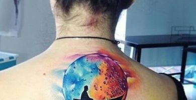 74 Ideas de Tatuajes de Luna con Significados - Tatuajes Geniales de luna llena 5 - tatuajes de corazones