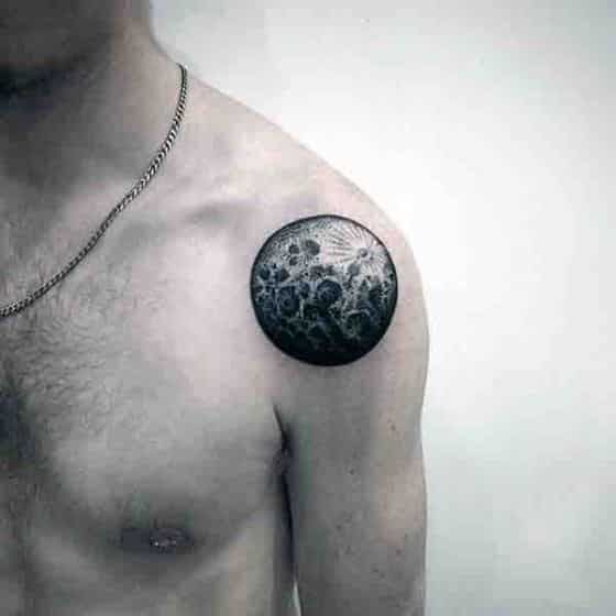 deluna para hombres 1 - tatuajes de luna