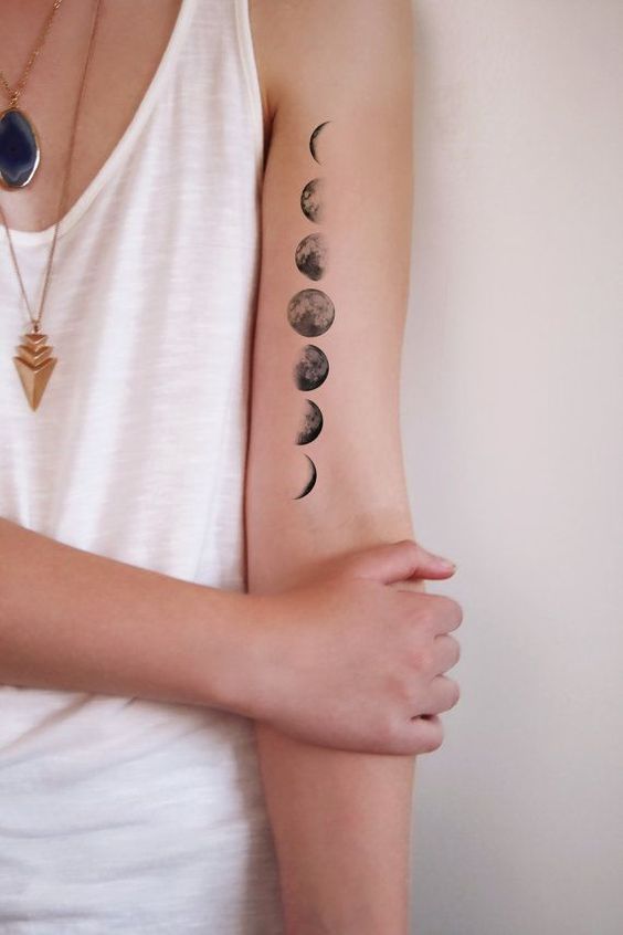 fases de la luna 7 - tatuajes de luna