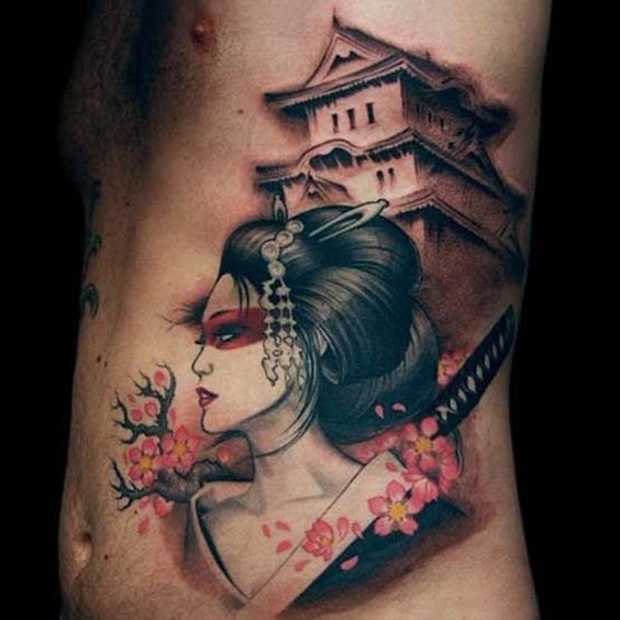 samurais y geishas 5 - tatuajes de samurai