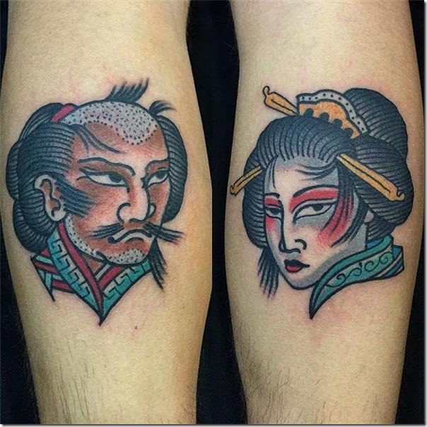 samurais y geishas - tatuajes de samurai