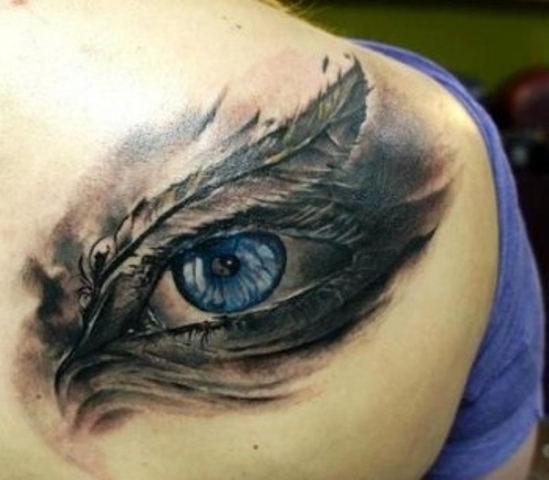 ojos con alas 2 - tatuajes de ojos