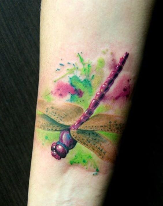a color lubelulas 4 - tatuajes de libélulas