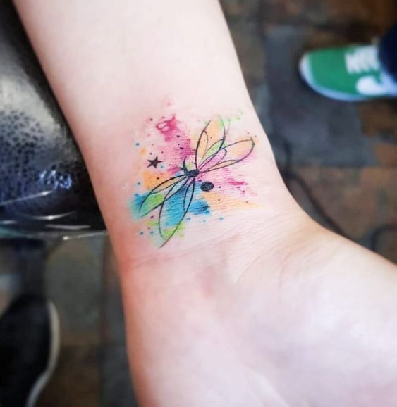 a color lubelulas 6 - tatuajes de libélulas