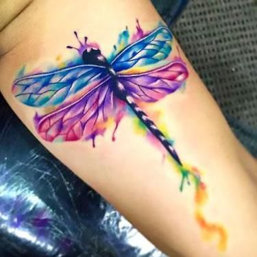 a color lubelulas 7 - tatuajes de libélulas
