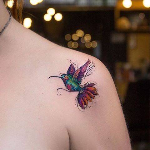 acuarela colibris 4 - tatuajes en acuarela