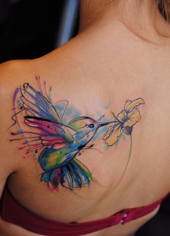 acuarela colibris 5 - tatuajes en acuarela