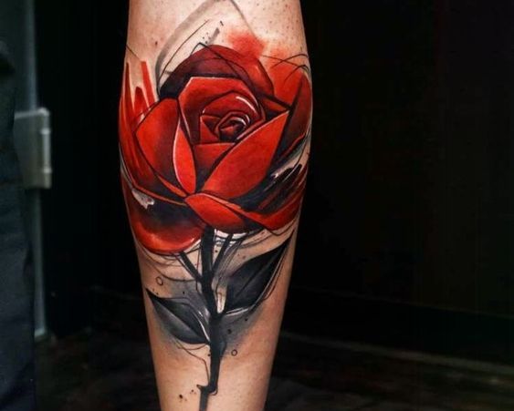 acuarela flores 3 - tatuajes en acuarela
