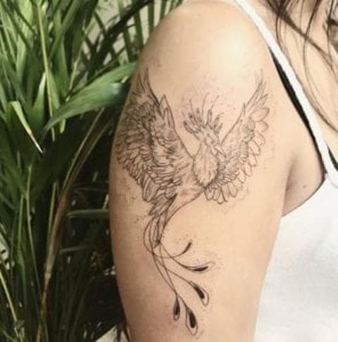 avefenix en tatuajes 4 - Tatuajes de ave fénix