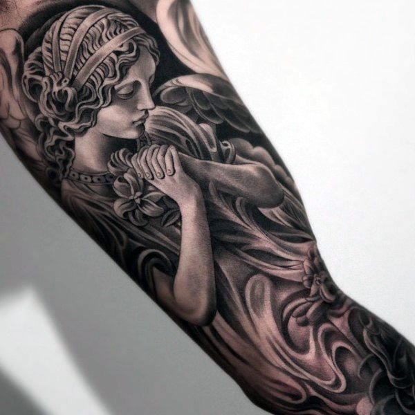 brazo para hombres 1 - tatuajes religiosos