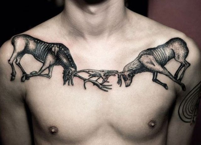 clavicula para hombres 1 - tatuajes en la clavícula