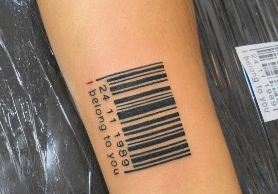 codigos de barra 5 - tatuajes de código de barras