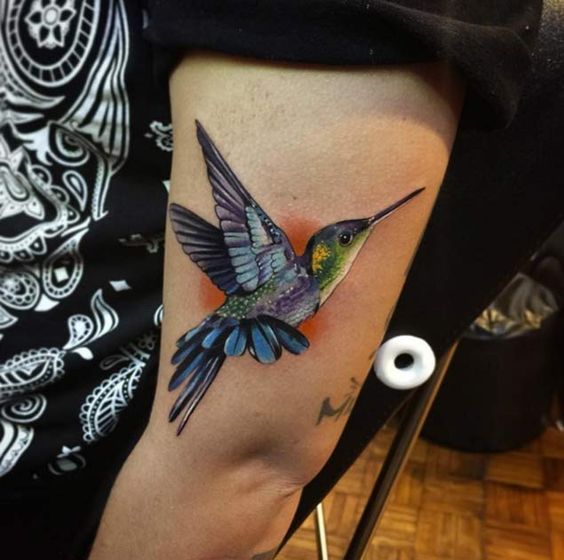 colibri para hombres 2 - tatuajes de colibrí