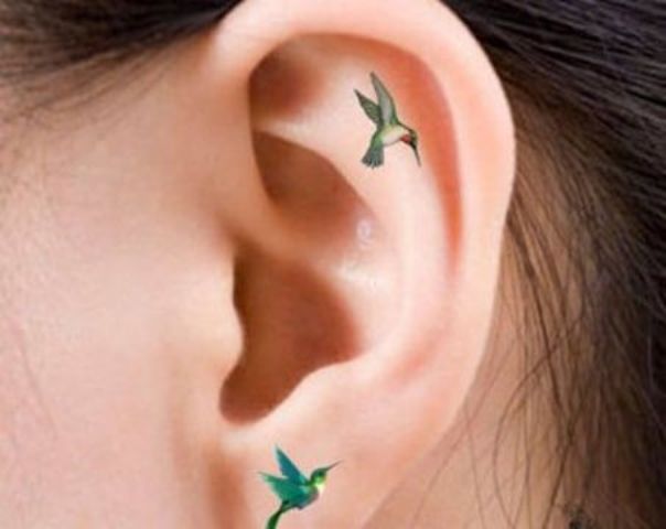 67 Tatuajes de Colibrí: Ideas y Significados - Tatuajes Geniales colibri pequeños 1 - tatuajes de colibrí