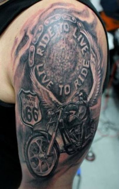 en el brazo 1 - tatuajes de motos