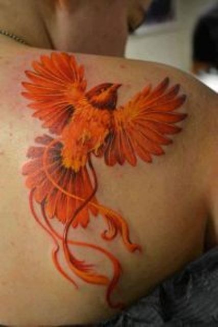 espalada fenix 2 - Tatuajes de ave fénix