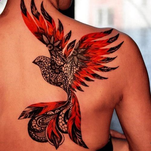 espalada fenix 5 - Tatuajes de ave fénix