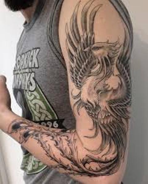 fenix brazo 1 - Tatuajes de ave fénix