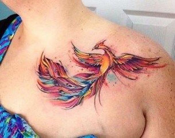 fenix para mujeres 5 - Tatuajes de ave fénix