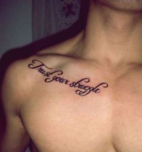 frases en la clavicula 2 - tatuajes en la clavícula