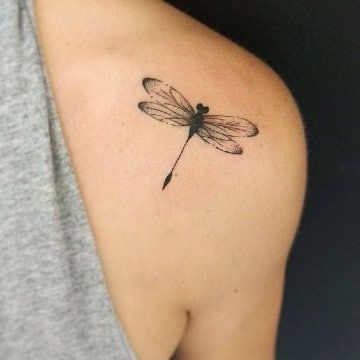 libelulas hombro 2 - tatuajes de libélulas