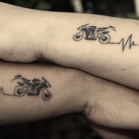 para parejas motos 3 - tatuajes de motos