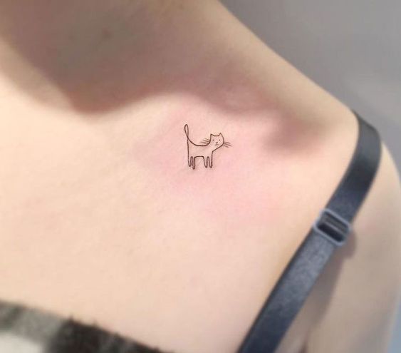 84 Ideas para Tatuajes en la Clavícula y Significados - Tatuajes Geniales pequeños en la clavicula 6 - tatuajes en la clavícula