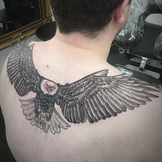 tatuajes de aguila en la espalda 5 - tatuajes de águilas