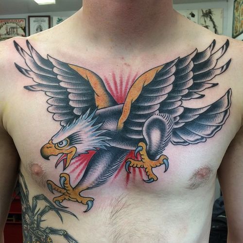 tatuajes de aguilas en el pecho 3 - tatuajes de águilas